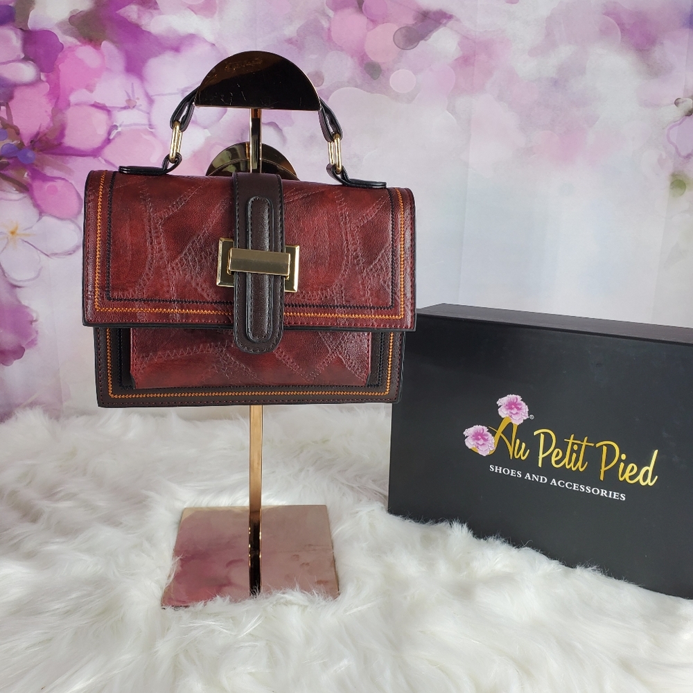 Korean retro bag (wine)